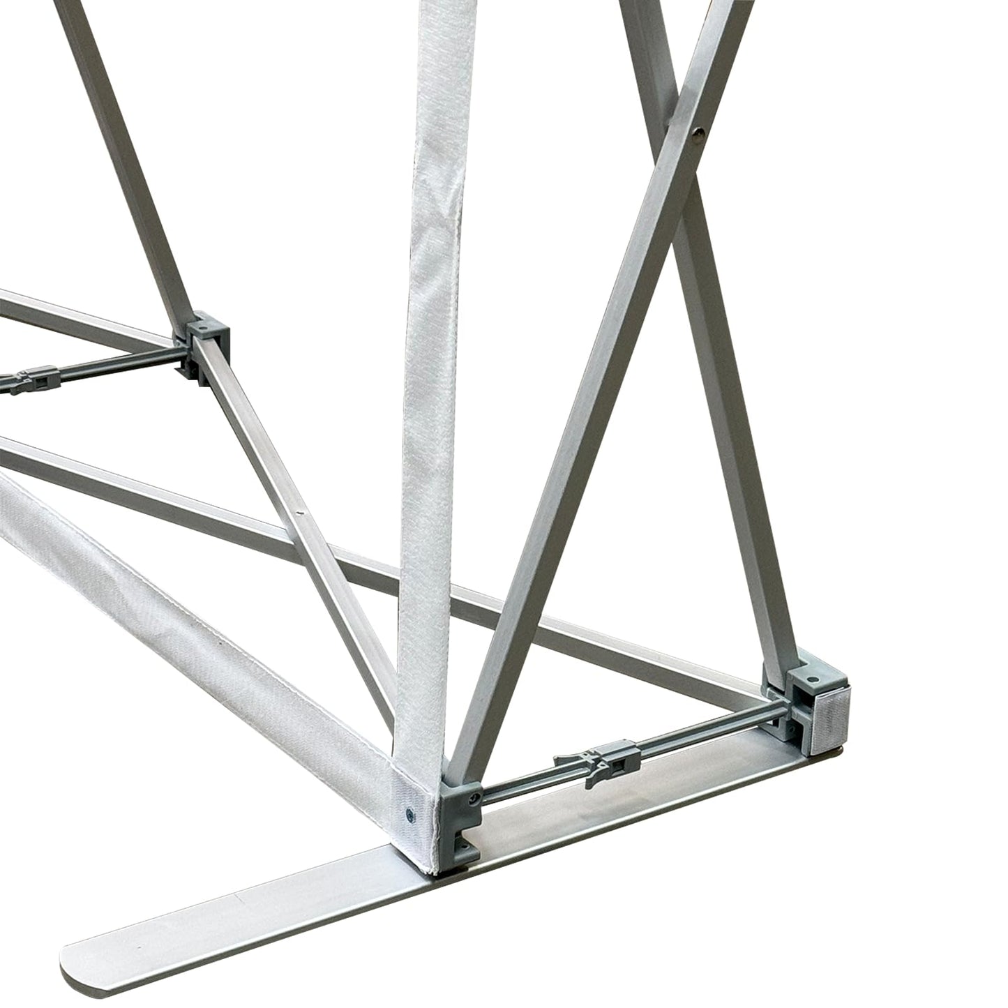 AD.HOOMAI UPGRADE 8x10ft Portable Aluminum Tension Fabric Pop Up Display Stand for Trade Show Backdrop Booth Display Stand,Carrying Bag with two wheels(frame only)