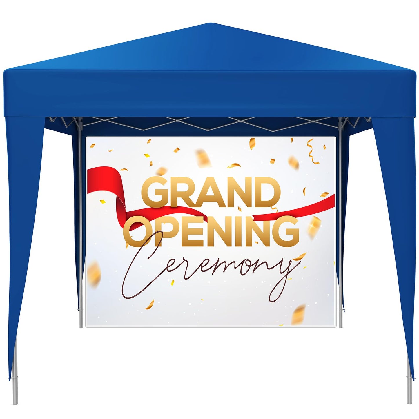 Yaocom 8 x 10 ft Portable Pop up Display Stand Trade Show Backdrop Tension Booth Collapsible Trade Show Booth for Exhibit, Conference, Weddings, Party, Collapsible Space Truss (Frame Only)